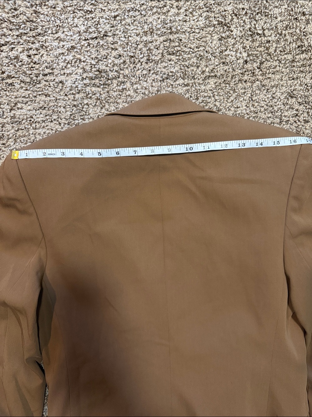 Ralph Lauren Purple Label Camel Wool Double Breasted Blazer 8 - Picture 13 of 15
